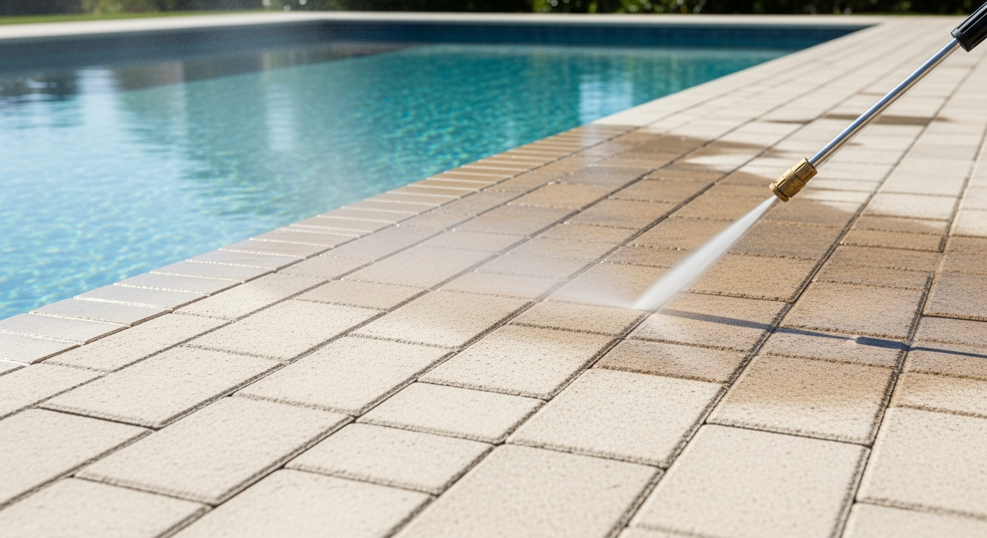 Cleaning Pavers With Pressure Washer