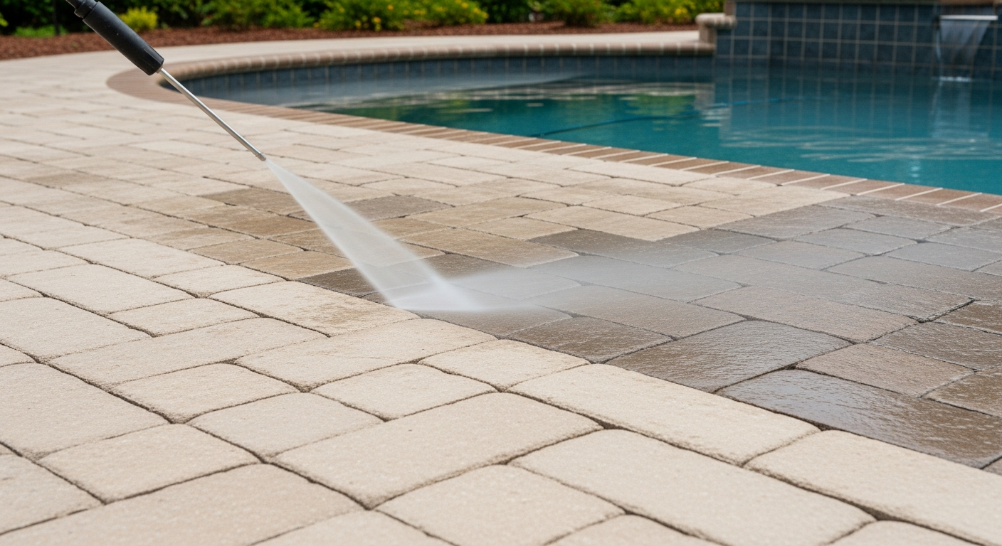 Paver Pressure Washing And Sealing