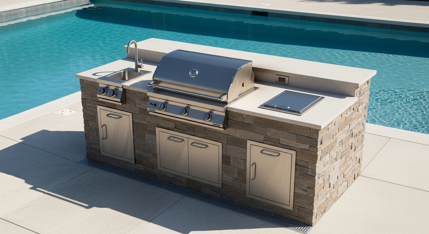Gas Grill Island