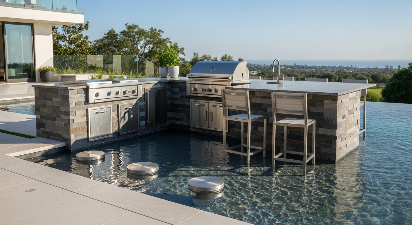 Custom Outdoor Kitchen Islands