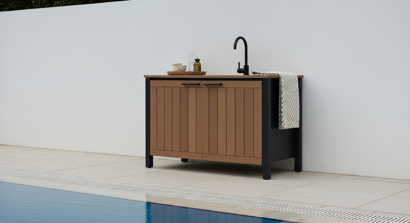 Outdoor Kitchen Cabinet Storage