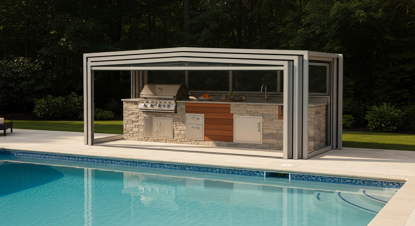 Outdoor Kitchen Enclosed