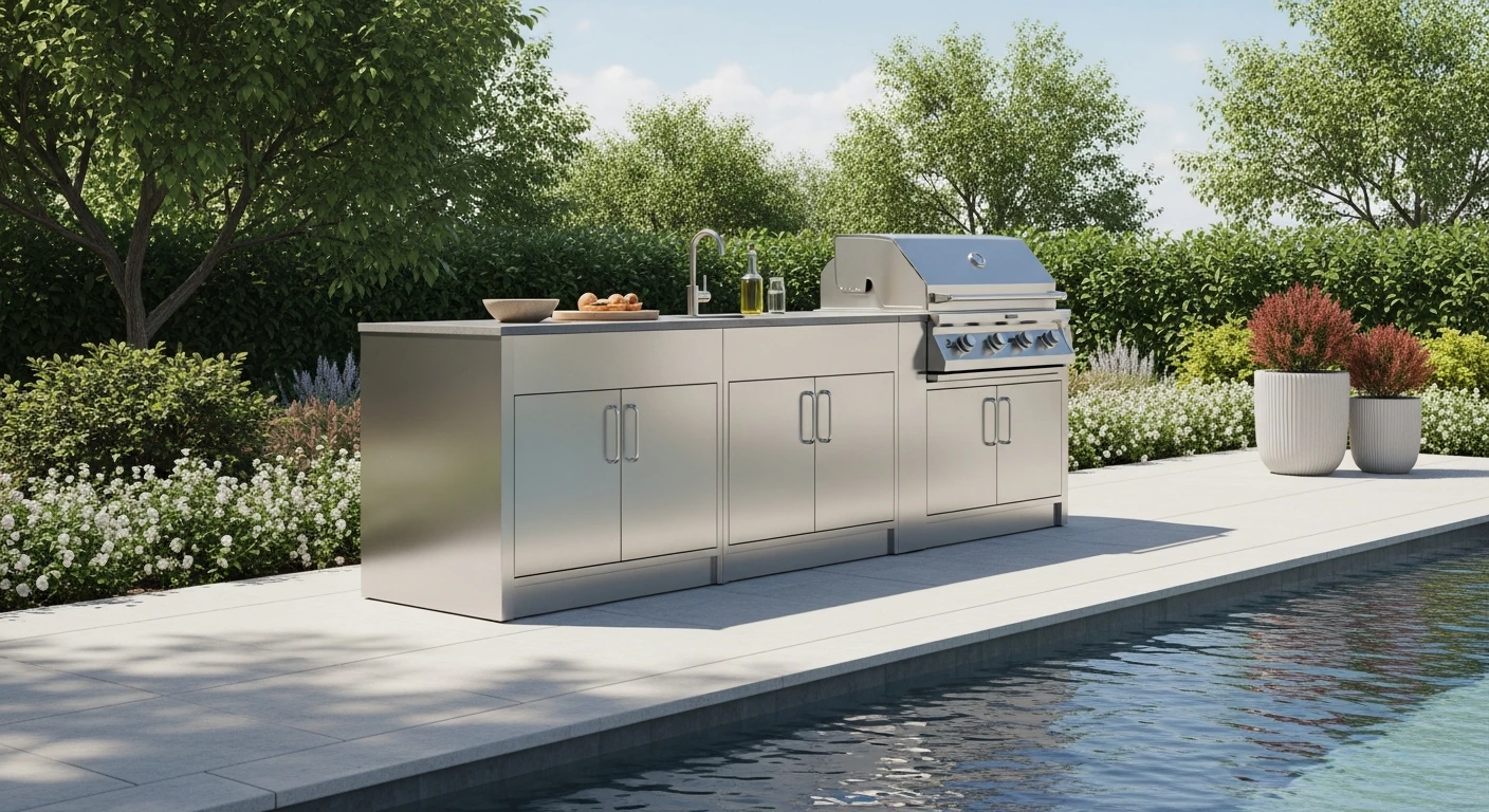 Metal Outdoor Kitchen Cabinets