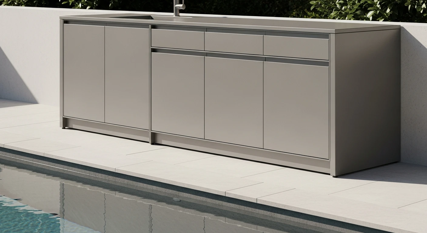 Aluminum Outdoor Kitchen Cabinets