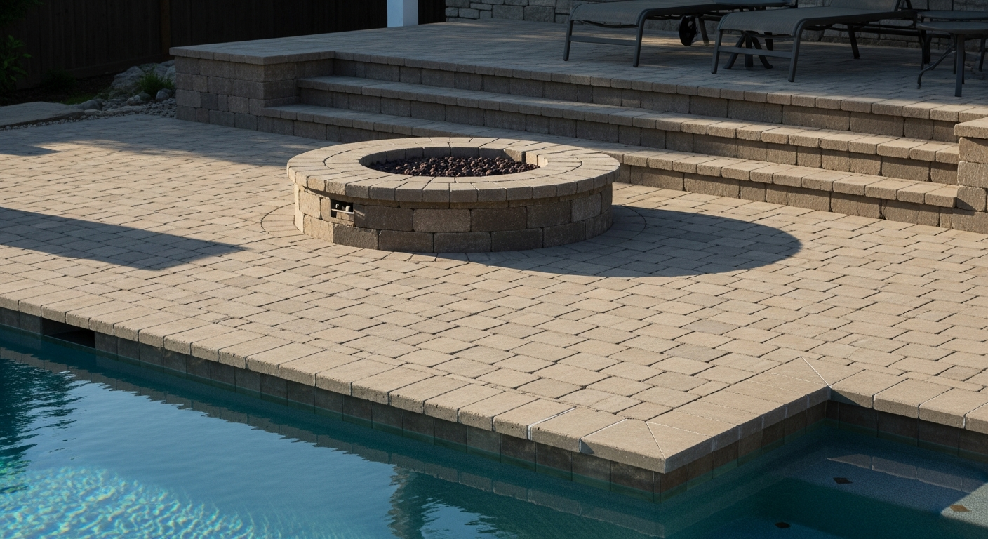 Paver Patio And Fire Pit