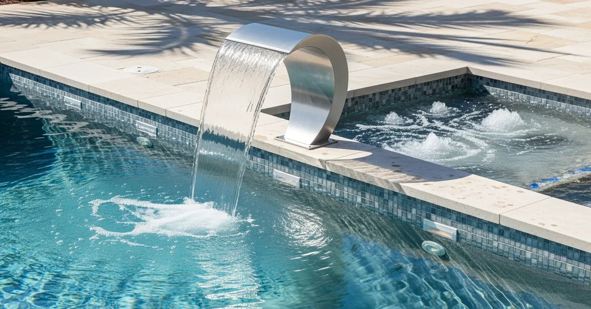 Adding a waterfall or water feature to your pool seems straightforward, but the wrong choice can overwhelm a smaller backyard and create pe…