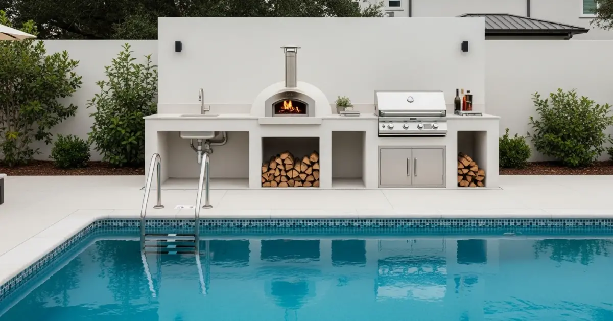 Você quer criar um espaço gourmet definitivo com uma cozinha externa que tenha tanto uma churrasqueira quanto um forno de pizza, mas está p…
